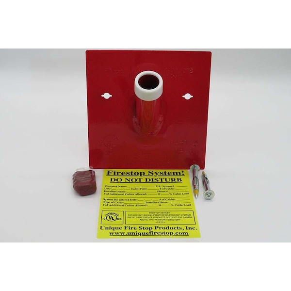Unique Fire Stop Products 1 inch Membrane Firestop Sleeve Kit MF1 Zoro